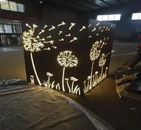 清水耐候钢灯箱