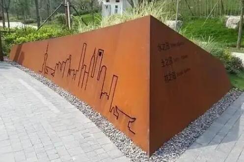清水耐候钢挡土墙